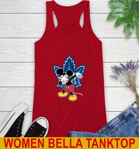 Toronto Maple Leafs NHL Hockey Dabbing Mickey Disney Sports Racerback Tank 6