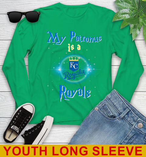 MLB Baseball Harry Potter My Patronus Is A Kansas City Royals Youth Long Sleeve 7