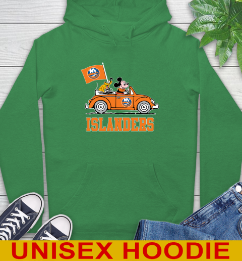 NHL Hockey New York Islanders Pluto Mickey Driving Disney Shirt Hoodie 8