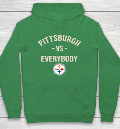 Olive green top steelers hoodie