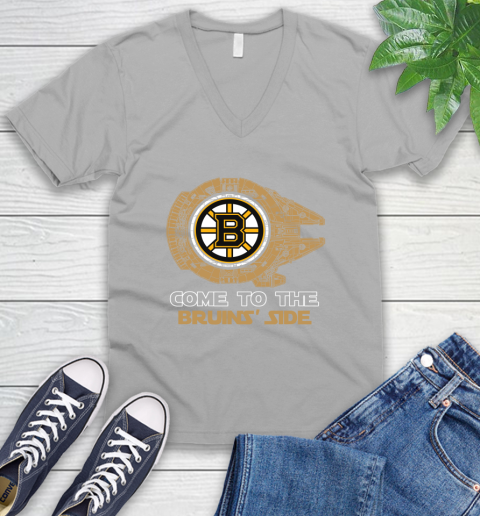 NHL Come To The Boston Bruins Wars Hockey Sports V-Neck T-Shirt 3