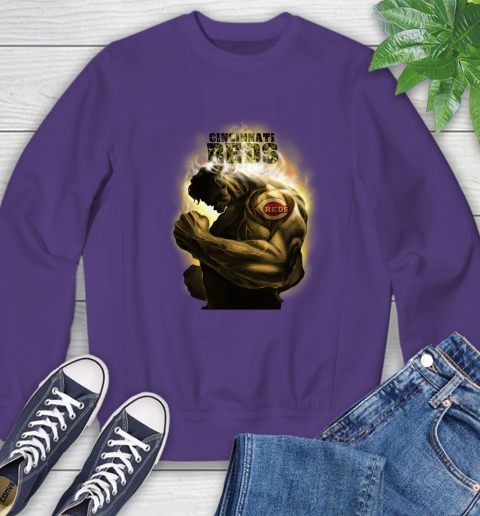 Cincinnati Reds MLB Baseball Hulk Marvel Avengers Sports Sweatshirt 4