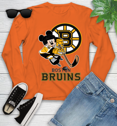 Mickey Boston Bruins With The Stanley Cup Hockey NHL T Shirt - Banantees