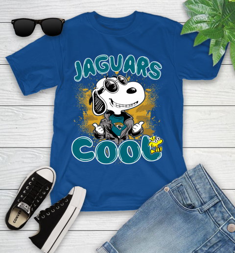 NFL Football Jacksonville Jaguars Cool Snoopy Shirt Youth T-Shirt 10