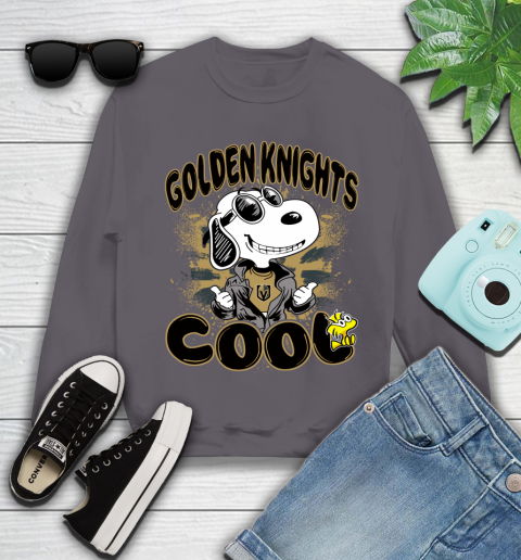 NHL Hockey Vegas Golden Knights Cool Snoopy Shirt Youth Sweatshirt 4