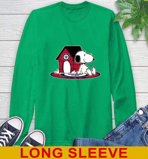 NHL Hockey Winnipeg Jets Snoopy The Peanuts Movie Shirt Long Sleeve T-Shirt 7