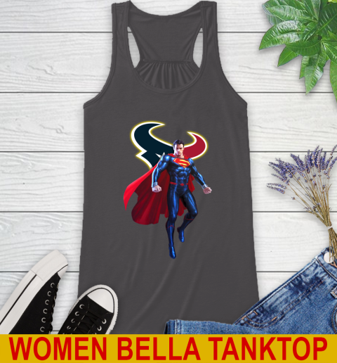 NFL Superman DC Sports Football Houston Texans Racerback Tank 12