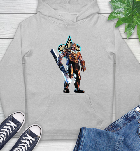 NFL Thanos Gauntlet Avengers Endgame Football New Orleans Saints Hoodie 6