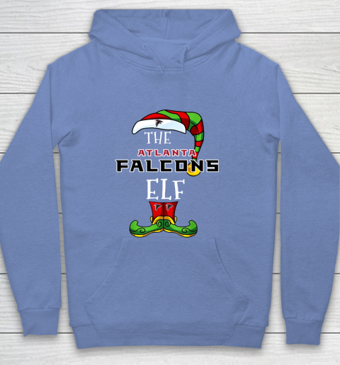 Atlanta Falcons Christmas ELF Funny NFL Youth Hoodie 8