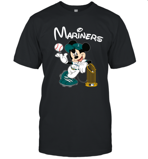 Seattle Mariners Mickey Taking The Trophy MLB 2019 Unisex Jersey Tee