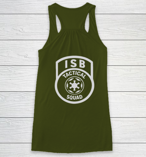 Tactical ISB Squad (print on front and back) Racerback Tank 8