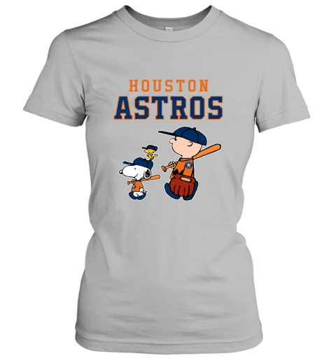MLB Houston Astros Women's Short Sleeve V-Neck T-Shirt - S