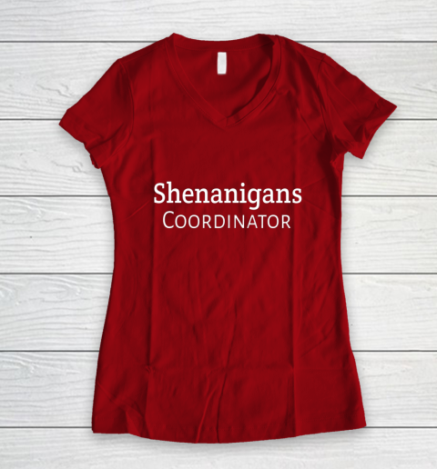 Shenanigans Coordinator Women's V-Neck T-Shirt 8
