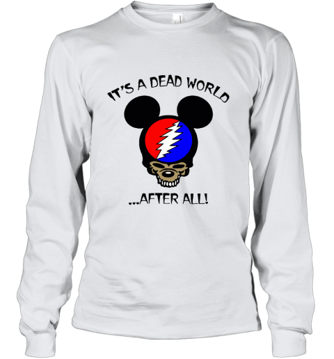 It's A Dead World After All Disney Mickey Grateful Dead Youth Long Sleeve