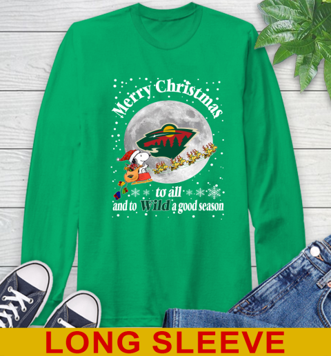 Minnesota Wild Merry Christmas To All And To Wild A Good Season NHL Hockey Sports Long Sleeve T-Shirt 8