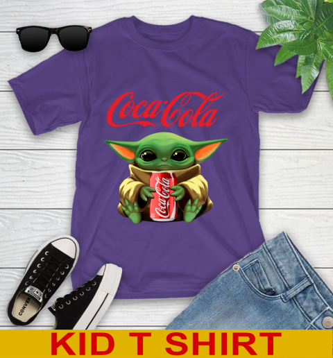 Star Wars Baby Yoda Hugs Coca Cola Soft Drink Shirt 104
