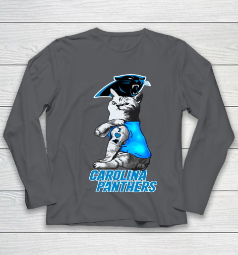NFL Football My Cat Loves Carolina Panthers Youth Long Sleeve 6