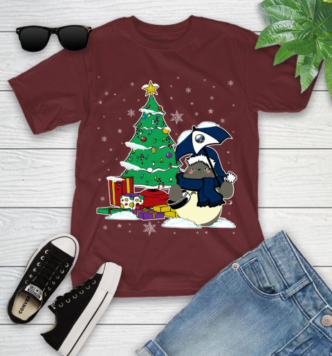 Buffalo Sabres NHL Hockey Cute Tonari No Totoro Christmas Sports Youth T-Shirt 14