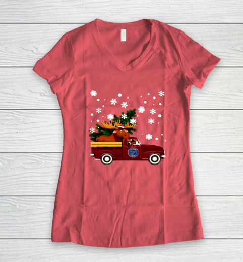 St.Louis Blues Bring Christmas Home NHL Women's V-Neck T-Shirt 4