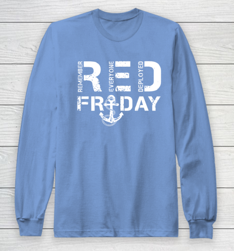 On Fridays We Wear Red Friday Military Navy Soldiers Long Sleeve T-Shirt 8