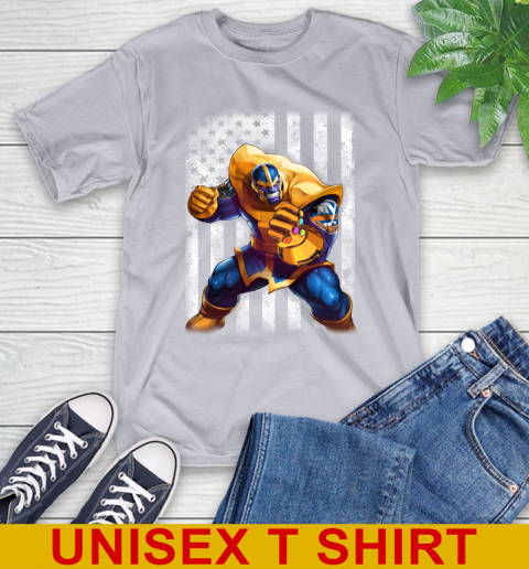 NHL Hockey New York Islanders Thanos Marvel American Flag Shirt T-Shirt 5