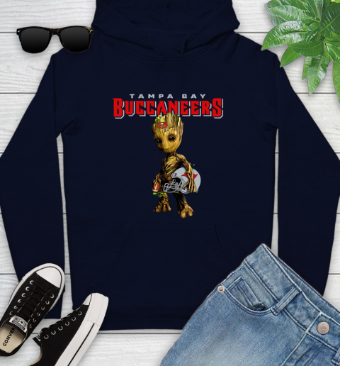 Tampa Bay Buccaneers NFL Football Groot Marvel Guardians Of The Galaxy Youth Hoodie 4