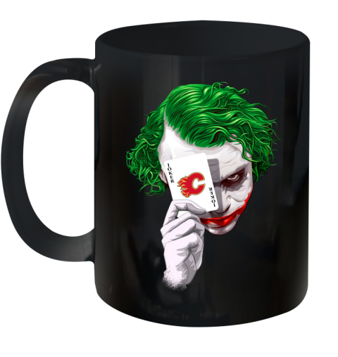 Calgary Flames NHL Hockey Joker Card Shirt Ceramic Mug 11oz