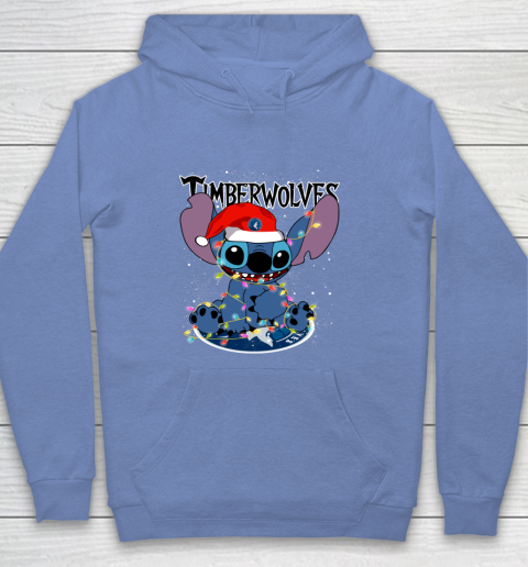 Minnesota Timberwolves NBA noel stitch Basketball Christmas Youth Hoodie 7