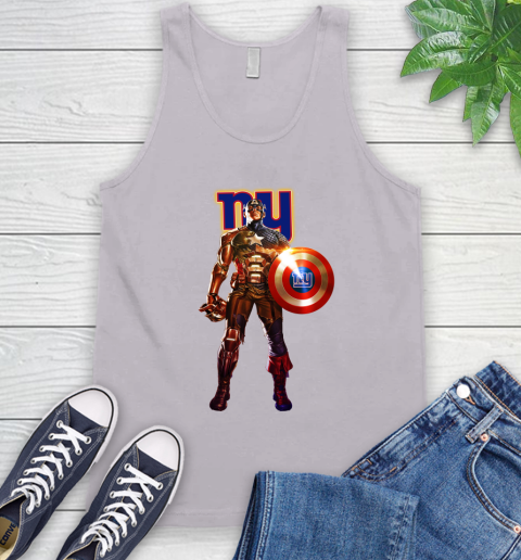 NFL Captain America Marvel Avengers Endgame Football Sports New York Giants Tank Top 4