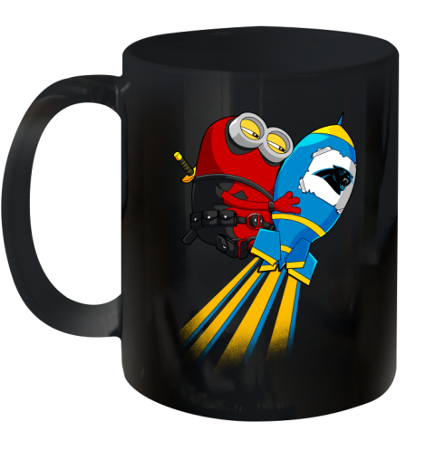 NFL Football Carolina Panthers Deadpool Minion Marvel Shirt Ceramic Mug 11oz