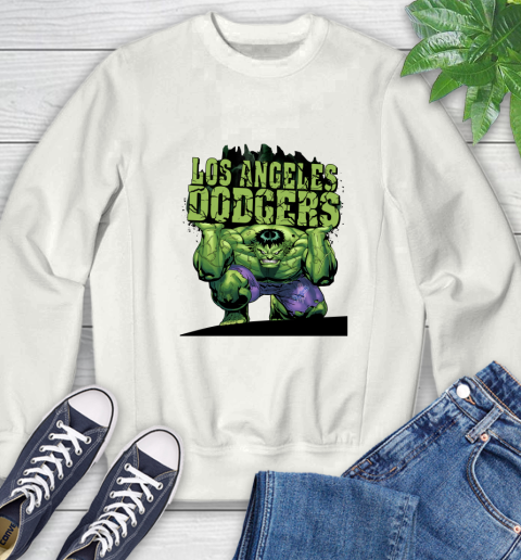 Los Angeles Dodgers MLB Baseball Incredible Hulk Marvel Avengers Sports Sweatshirt