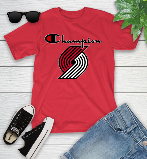 NBA Basketball Portland Trail Blazers Champion Shirt Youth T-Shirt 8