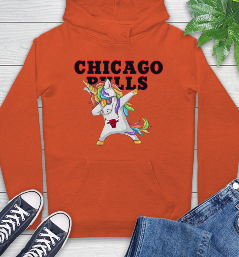 Chicago Bulls NBA Basketball Funny Unicorn Dabbing Sports Hoodie 5