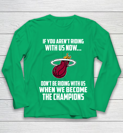 NBA Miami Heat Basketball We Become The Champions Youth Long Sleeve 4