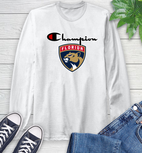 NHL Hockey Florida Panthers Champion Shirt Long Sleeve T-Shirt
