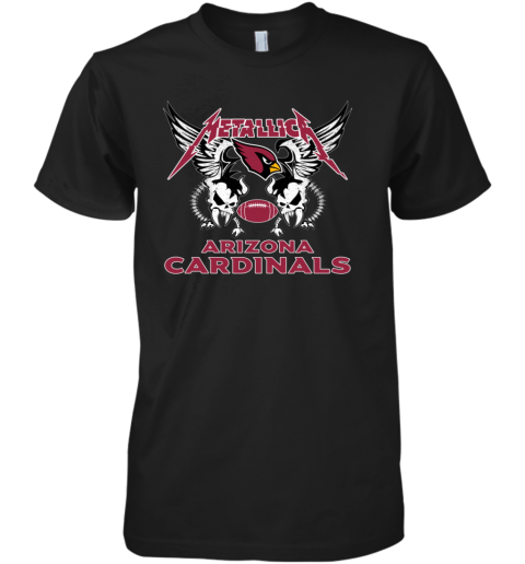 Arizona Cardinals Metallica Heavy Metal Football Premium Men's T-Shirt