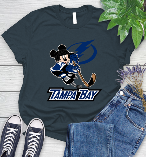 NHL Tampa Bay Lightning Mickey Mouse Disney Hockey T Shirt Women's T-Shirt 8