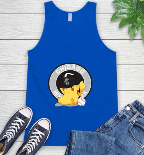MLB Pikachu Baseball Sports Chicago White Sox Tank Top 5