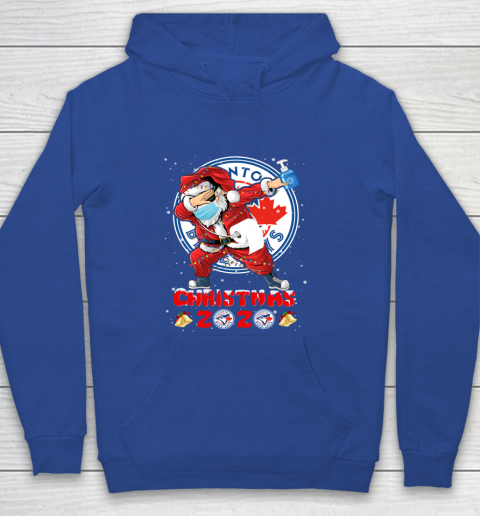 Toronto Blue Jays Funny Santa Claus Dabbing Christmas 2020 MLB Youth Hoodie 6