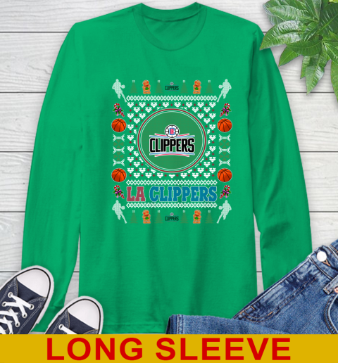 LA Clippers Merry Christmas NBA Basketball Loyal Fan Long Sleeve T-Shirt 8