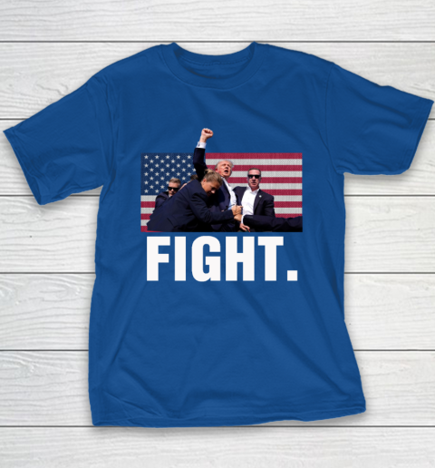Trump Shooting Shirt Old Row Trump Fight Youth T-Shirt 6