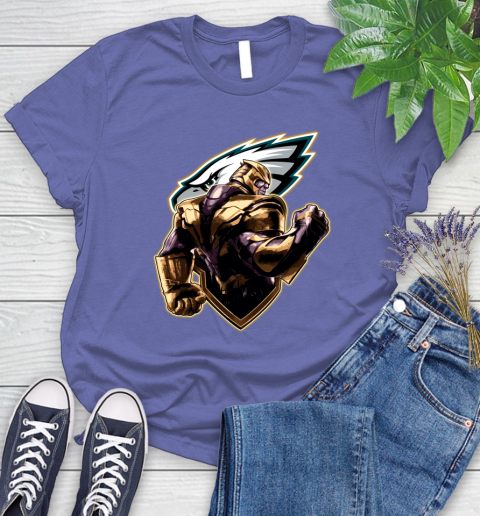 NFL Thanos Avengers Endgame Football Sports Philadelphia Eagles Women's T-Shirt 11