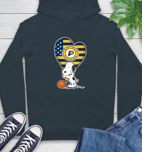 Indiana Pacers NBA Basketball The Peanuts Movie Adorable Snoopy Hoodie 7