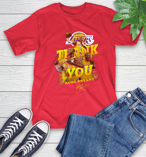 Great Thank you Kobe Bryant Los Angeles Lakers signature shirt 12