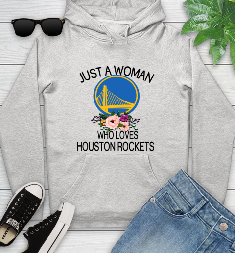 NBA Just A Woman Who Loves Houston Rockets Basketball Sports Youth Hoodie