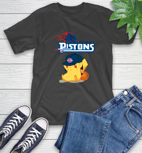 NBA Pikachu Basketball Sports Detroit Pistons T-Shirt 2