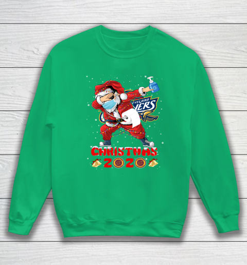 Cleveland Cavaliers Funny Santa Claus Dabbing Christmas 2020 NBA Sweatshirt 5