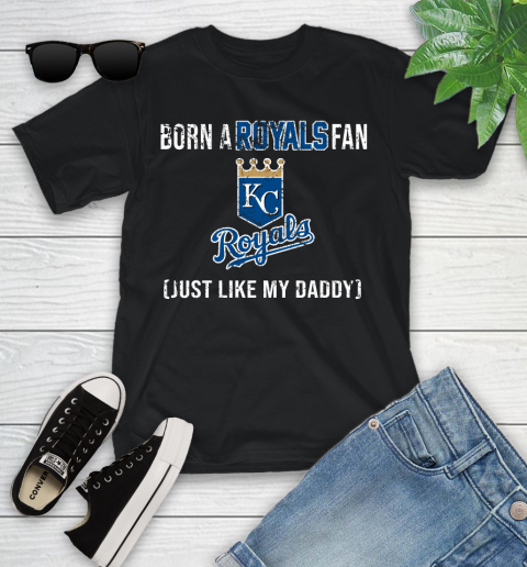 MLB Baseball Kansas City Royals Loyal Fan Just Like My Daddy Shirt Youth T-Shirt