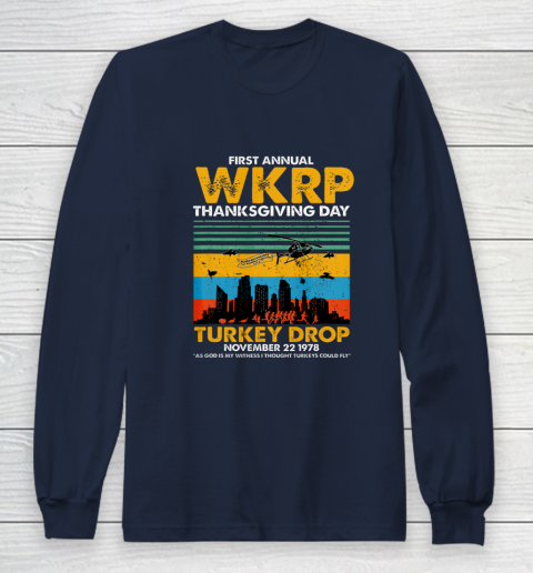 Wkrp Turkey Drop Shirt Turkey Drop T Shirt Turkey Drop Retro Long Sleeve T-Shirt 2