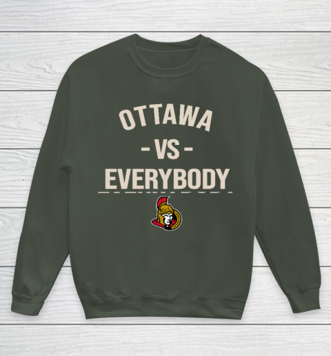 Ottawa Senators Vs Everybody Youth Sweatshirt 8